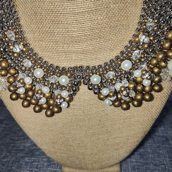 Anthropologie Pam Hiran Retired Multi Colors Beaded Collar Chocker Necklace - Picture 12 of 13